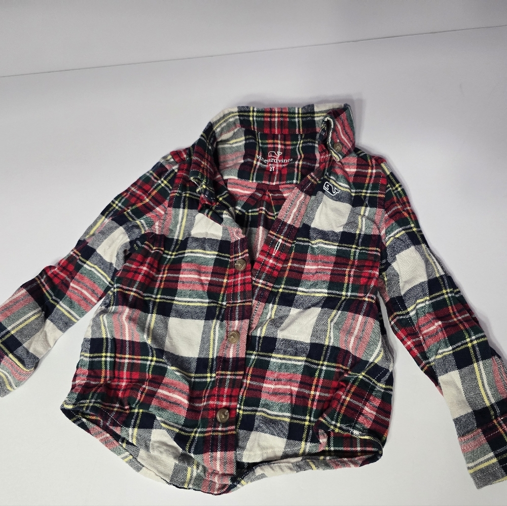 Vineyard Vines 2T Plaid Button Up